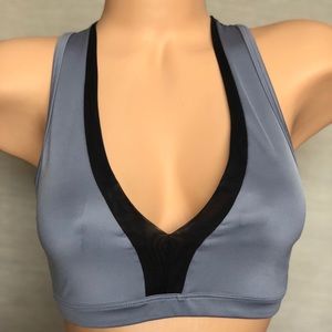 Victoria Secret Gray W/ Mesh Detail Sports Bra